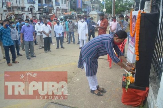 CPI-M paid tribute to murdered Journalist Santanu Bhoumik on his 3rd death anniversary 